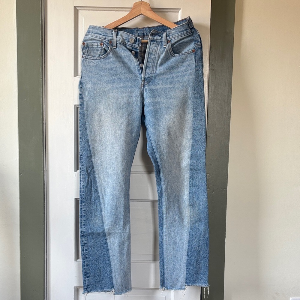Levi's Two-Tone Straight Leg Jeans